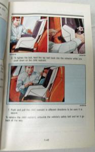 1993 GMC Truck Rally Wagon Vandura Van Owners Manual