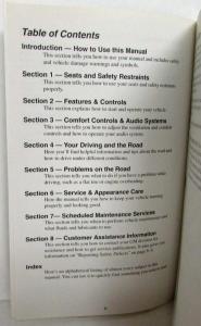 1994 GMC Truck Sonoma Owners Manual