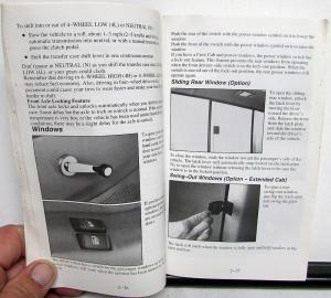 1995 GMC Truck Sierra Pickup Owners Manual