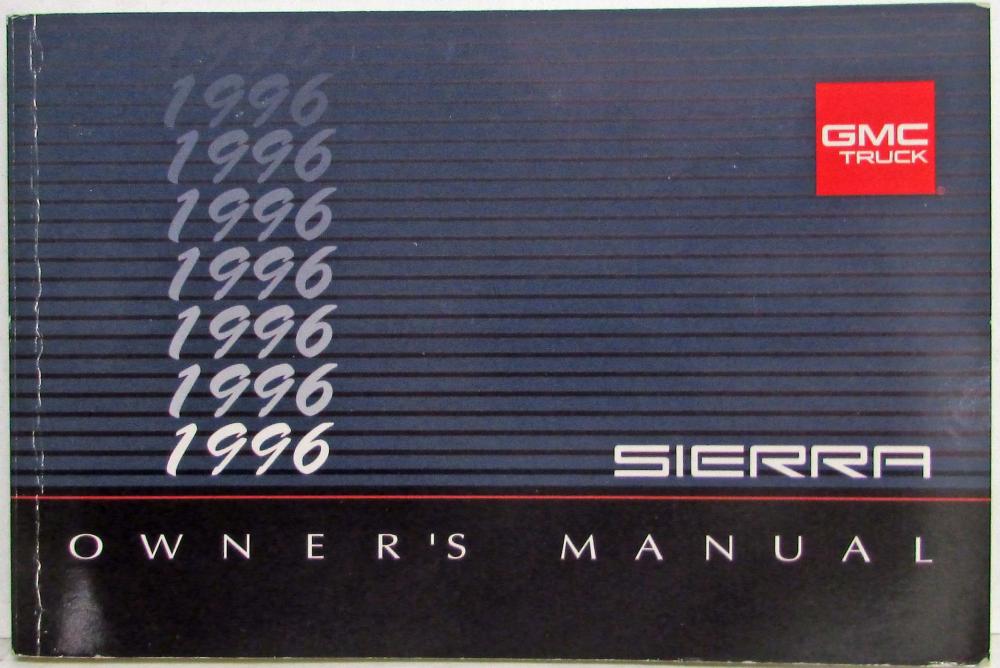 1996 GMC Truck Sierra Pickup Owners Manual