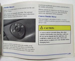 1996 GMC Truck Safari Owners Manual