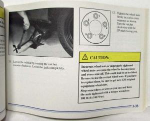 1996 GMC Truck Safari Owners Manual