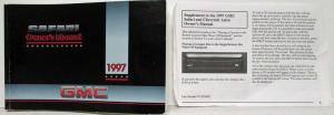 1997 GMC Truck Safari Owners Manual and Supplement Page