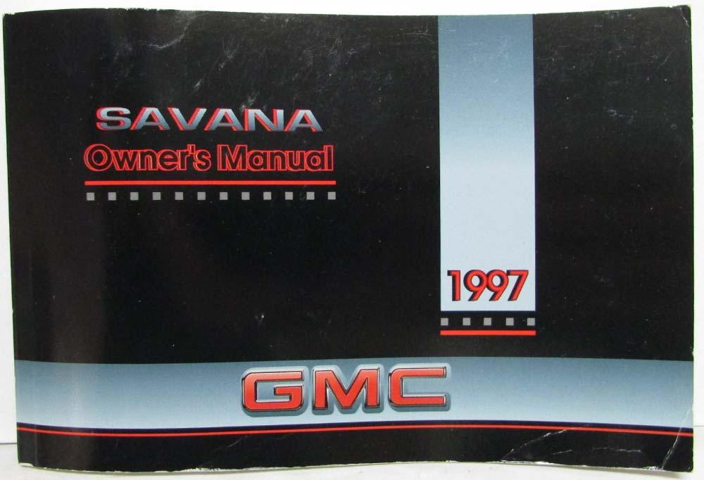 1997 GMC Truck Savana Owners Manual