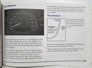 1997 GMC Truck Savana Owners Manual