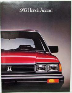 1983 Honda Accord Hatchback and Sedan Sales Brochure