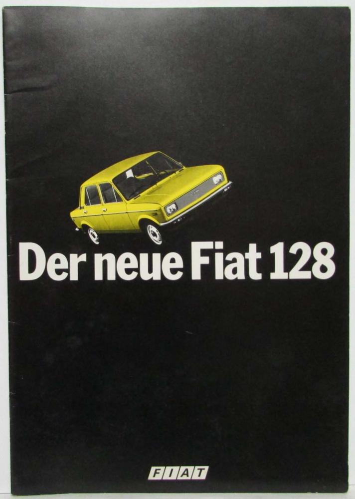 1976 1977 1978 1979 Fiat 128 Sales Brochure - German Text