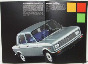 1976 1977 1978 1979 Fiat 128 Sales Brochure - German Text