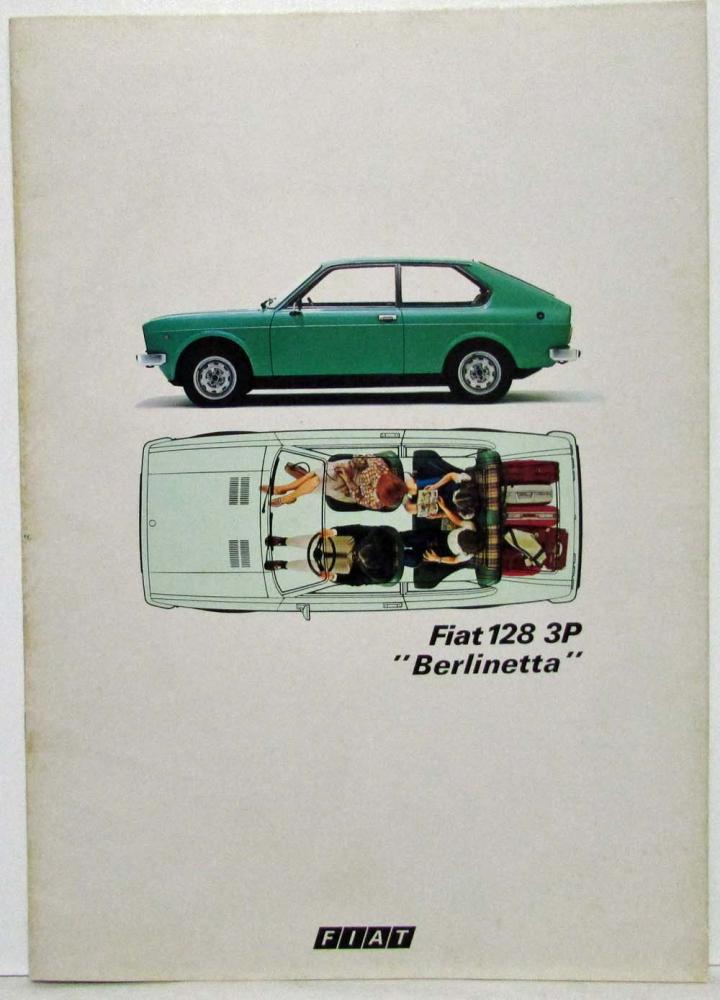 1976 1977 1978 1979 Fiat 128 3P Berlinetta Sales Brochure - German Text