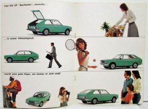 1976 1977 1978 1979 Fiat 128 3P Berlinetta Sales Brochure - German Text
