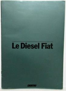 1979 The Fiat Diesel Sales Brochure - Italian Text