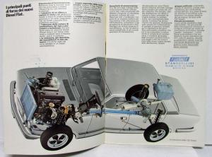 1979 The Fiat Diesel Sales Brochure - Italian Text