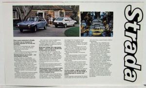 1979 Fiat Strada Sales Folder