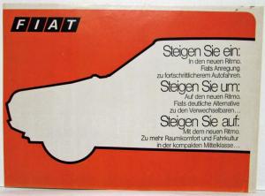 1979 Fiat Ritmo Sales Folder - German Text
