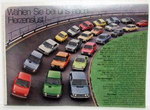 1979 Fiat Ritmo Sales Folder - German Text