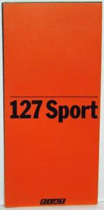 1979 Fiat 127 Sport Sales Folder Poster - French Text