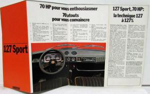 1979 Fiat 127 Sport Sales Folder Poster - French Text