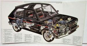 1979 Fiat 127 Sport Sales Folder Poster - French Text