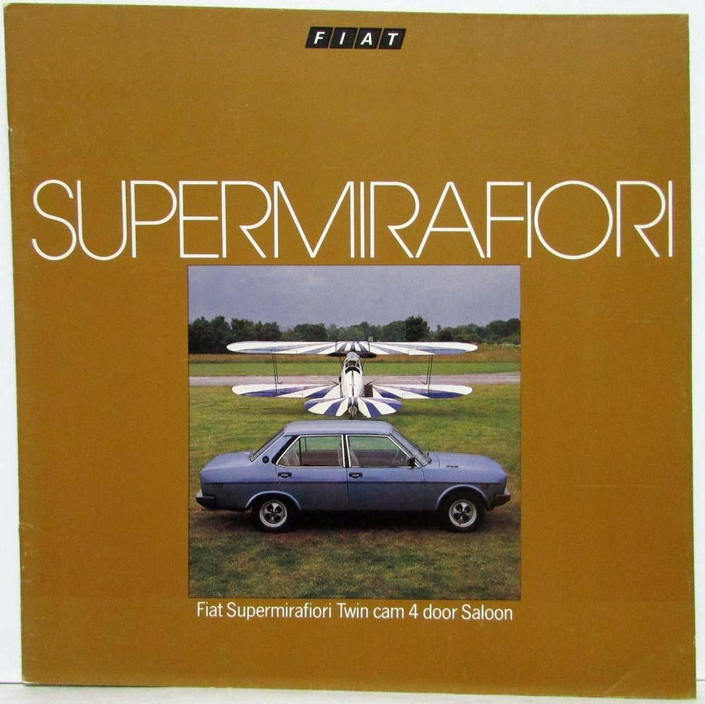 1979 Fiat Supermirafiori Twin Cam 4 Door Saloon Sales Brochure - UK Market