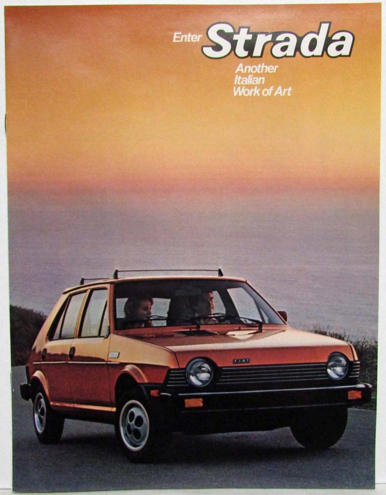 1979 Fiat Strada Another Italian Work of Art Sales Brochure