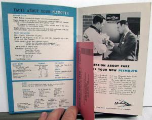1960 Plymouth Savoy Suburban Belvedere Fury ORIGINAL Owners Manual