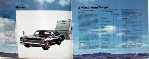 1974 Dodge Trailer Towing RV Color Sales Brochure Original