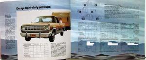 1974 Dodge Trailer Towing RV Color Sales Brochure Original