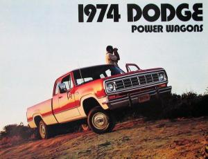 1974 Dodge Truck Power Wagons W100 W200 W300 W600 Color Sales Folder Original