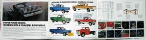 1974 Dodge Truck Power Wagons W100 W200 W300 W600 Color Sales Folder Original