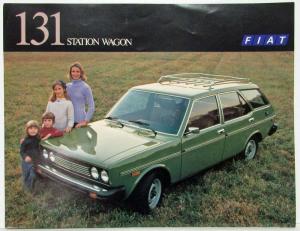 1979 Fiat Brava 131 Station Wagon Spec Sheet