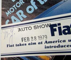 1979 Fiat Strada B&W Article Reprint from Motor Trend Magazine - February