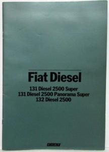 1979 Fiat Diesel Sales Brochure 131 & 132 - Dutch Text