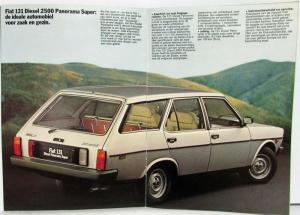 1979 Fiat Diesel Sales Brochure 131 & 132 - Dutch Text