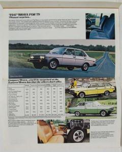 1979 Fiat Great Italian Driving Machines Full Line Sales Folder Brochure