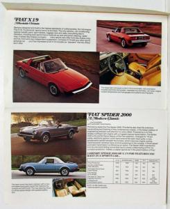 1979 Fiat Great Italian Driving Machines Full Line Sales Folder Brochure