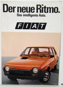 1979 Fiat The New Ritmo Sales Folder - German Text