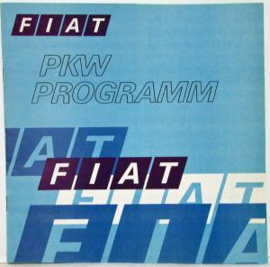 1979 Fiat PKW Programm Sales Brochure - German Text