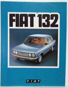 1972-1979 Fiat 132 Sales Brochure - Dutch Text