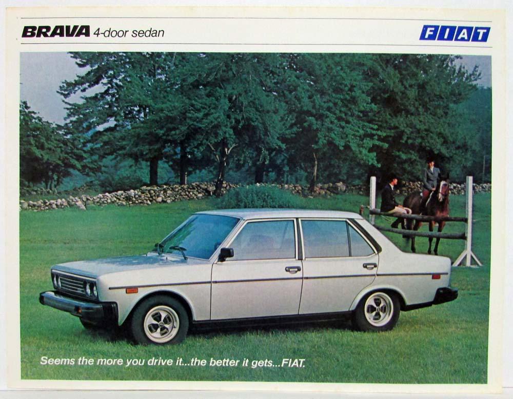 1979 Fiat Brava 4-Door Sedan Spec Sheet