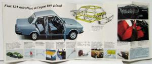 1978-1979 Fiat 131 Mirafiori Sales Folder - French Text