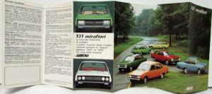 1978-1979 Fiat 131 Mirafiori Sales Folder - French Text