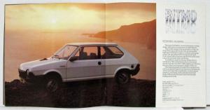 1979 Fiat An Introduction to the Fleet Sales Brochure - UK Market