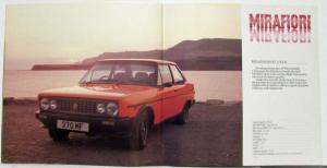 1979 Fiat An Introduction to the Fleet Sales Brochure - UK Market
