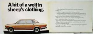 1975-1979 Fiat 132 Wolf in Sheeps Clothing Sales Brochure