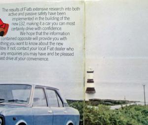1975-1979 Fiat 132 Wolf in Sheeps Clothing Sales Brochure