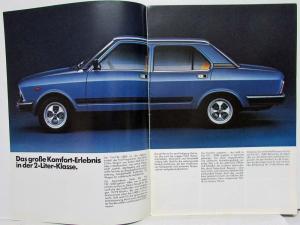 1979 Fiat 2000 Sales Brochure - German Text