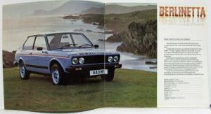 1979 Fiat An Introduction to the Range Sales Brochure - UK Market