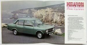 1979 Fiat An Introduction to the Range Sales Brochure - UK Market