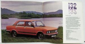 1979 Fiat An Introduction to the Range Sales Brochure - UK Market