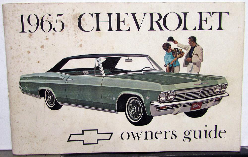 1965 Chevrolet Owners Manual Original Biscayne Bel Air Impala SS Chevy